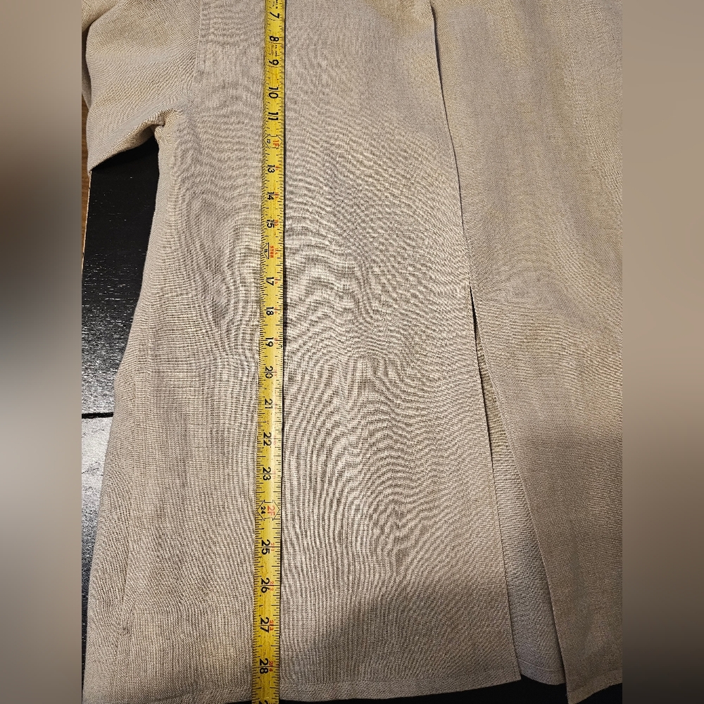 Perry Ellis Portfolio Men’s Linen Cardigan Size P | Beige | 100% Linen | Pockets - Picture 11 of 11